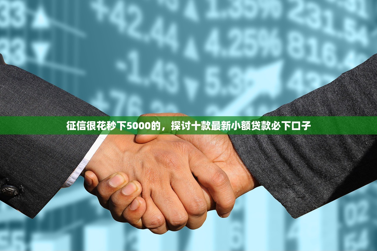 征信很花秒下5000的，探讨十款最新小额贷款必下口子