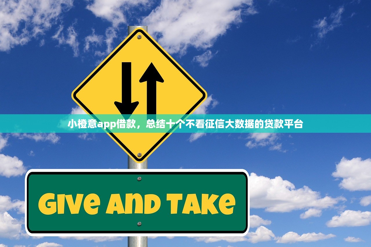 小橙意app借款，总结十个不看征信大数据的贷款平台