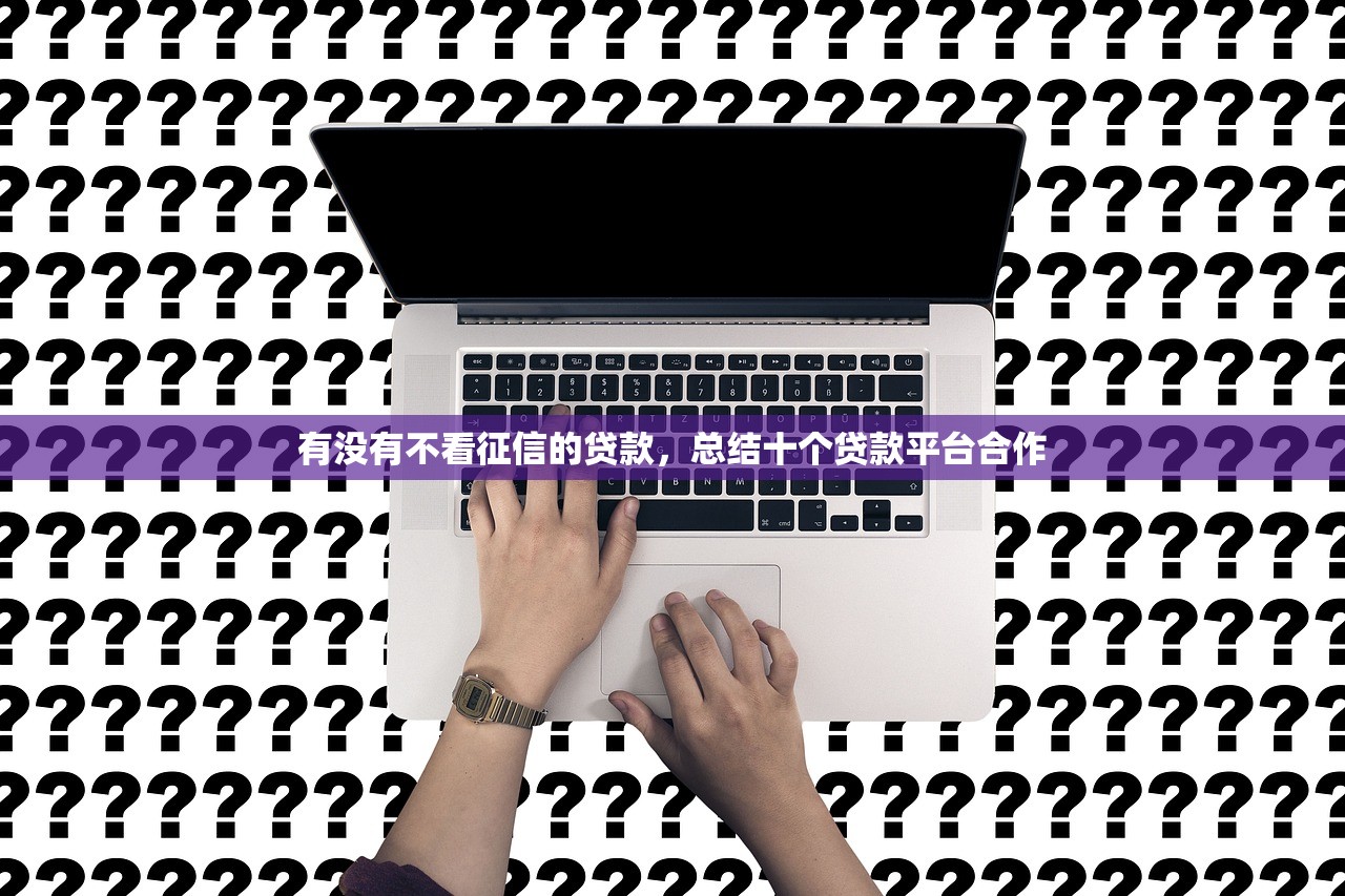 有没有不看征信的贷款，总结十个贷款平台合作