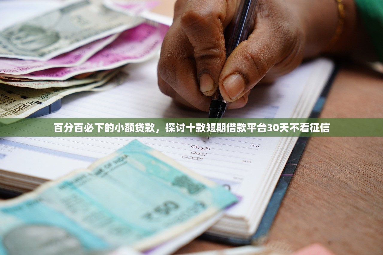 百分百必下的小额贷款，探讨十款短期借款平台30天不看征信