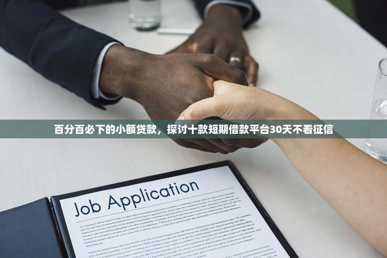 百分百必下的小额贷款，探讨十款短期借款平台30天不看征信