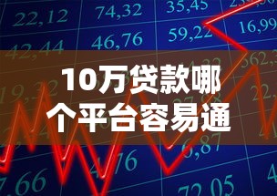 10万贷款哪个平台容易通过？2023年正规借款渠道推荐