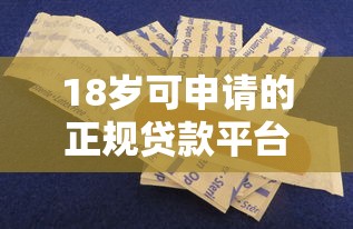 18岁可申请的正规贷款平台有哪些？最新推荐及注意事项