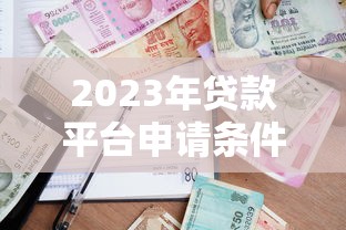 2023年贷款平台申请条件全解析