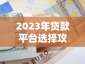 2023年贷款平台选择攻略：避坑指南与高效借款技巧