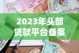 2023年头部贷款平台备案指南：合规与安全借款必读