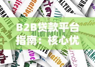 B2B贷款平台指南：核心优势与选择技巧
