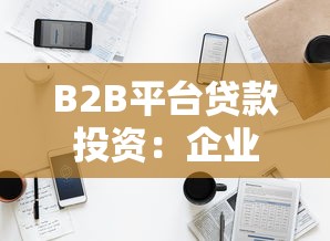 B2B平台贷款投资：企业融资新机遇与操作指南