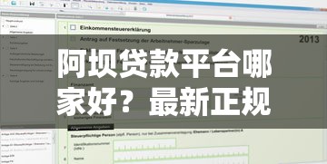 阿坝贷款平台哪家好？最新正规贷款机构推荐及申请指南