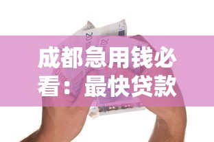 成都急用钱必看:最快贷款平台选择指南 成都急用钱必看:最快贷款平台选择指南