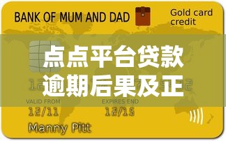 点点平台贷款逾期后果及正确处理方式全解析