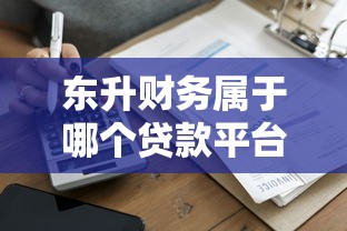 东升财务属于哪个贷款平台?资质与产品全解析 东升财务属于哪个贷款平台?资质与产品全解析