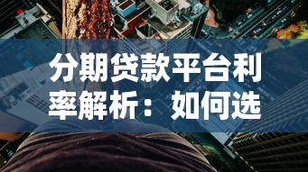分期贷款平台利率解析：如何选择最划算的贷款方案
