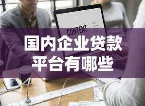 国内企业贷款平台有哪些？正规渠道及申请条件解析