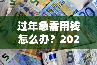 过年急需用钱怎么办？2024年放款最快的5个正规贷款平台