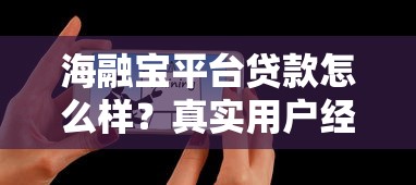 海融宝平台贷款怎么样？真实用户经验深度解析