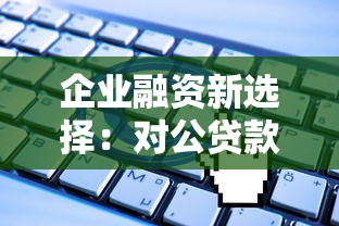 企业融资新选择：对公贷款平台优势与申请指南