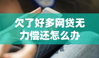 欠了好多网贷无力偿还怎么办？过来人分享实用解决步骤