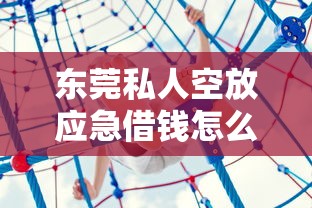 东莞私人空放应急借钱怎么选？这几种渠道流程透明还靠谱