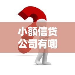 小额信贷公司有哪些？选对正规平台这几个关键点要看清