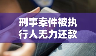 刑事案件被执行人无力还款怎么办？应对方案与协商技巧解析