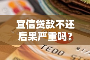 宜信贷款不还后果严重吗？真实影响和解决办法全解析