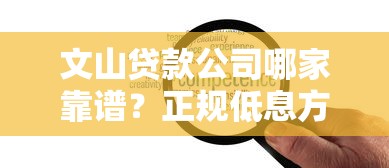 文山贷款公司哪家靠谱?正规低息方案+灵活借款流程解析 文山贷款公司哪家靠谱?正规低息方案+灵活借款流程解析