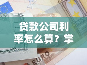 贷款公司利率怎么算？掌握这些技巧避免踩坑更划算