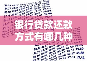 银行贷款还款方式有哪几种？哪种更划算？