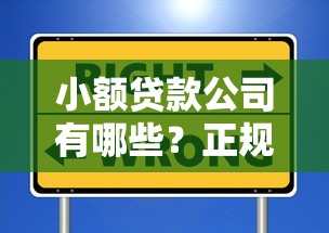 小额贷款公司有哪些？正规平台选择指南与避坑技巧