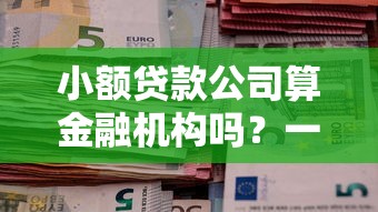 小额贷款公司算金融机构吗？一文解析贷款机构属性与监管规则