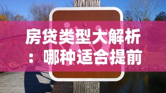 房贷类型大解析：哪种适合提前还款？这样选更划算！