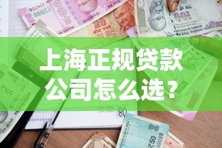 上海正规贷款公司怎么选?这份避坑指南助你安全借款 上海正规贷款公司怎么选?这份避坑指南助你安全借款