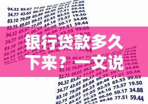 银行贷款多久下来？一文说清放款流程+提速技巧
