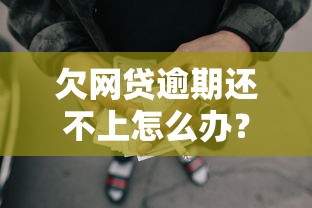 欠网贷逾期还不上怎么办?这份自救攻略教你化解危机 欠网贷逾期还不上怎么办?这份自救攻略教你化解危机