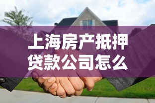 上海房产抵押贷款公司怎么选?避坑指南+专业解析看这里 上海房产抵押贷款公司怎么选?避坑指南+专业解析看这里