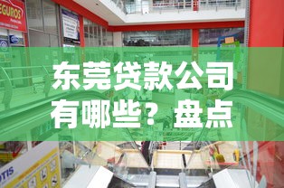 东莞贷款公司有哪些？盘点本地靠谱机构怎么选