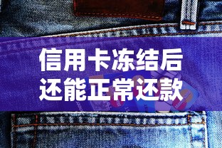 信用卡冻结后还能正常还款吗？冻结卡还款全攻略解析