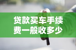 贷款买车手续费一般收多少2025年最新标准是多少