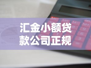 汇金小额贷款公司正规吗靠谱吗利息低放款快当天到账 汇金小额贷款公司正规吗靠谱吗利息低放款快当天到账