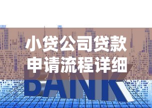 小贷公司贷款申请流程详细步骤及避坑指南2025最新版