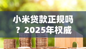 小米贷款正规吗？2025年权威解析其牌照资质、利率风险与避坑指南