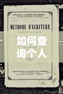 如何查询个人名下贷款记录详细步骤与方法