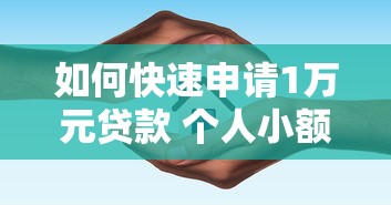 如何快速申请1万元贷款 个人小额贷款流程指南