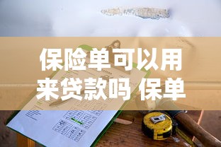 保险单可以用来贷款吗 保单贷款的条件和额度是多少