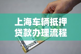 上海车辆抵押贷款办理流程及利率2025最新指南