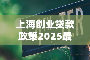 上海创业贷款政策2025最新解读：如何轻松申请百万创业资金