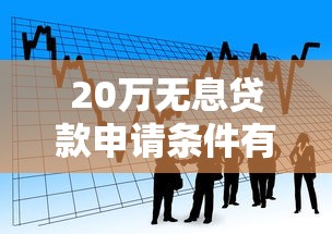 20万无息贷款申请条件有哪些2025年最新政策解读