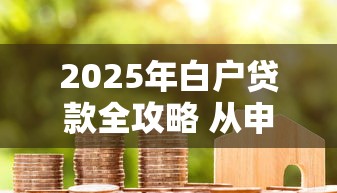 2025年白户贷款全攻略 从申请条件到银行产品选择详解