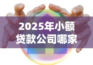 2025年小额贷款公司哪家好最靠谱正规平台排名推荐